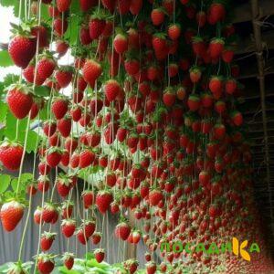 Клубника ампельная Анастасия купить по цене от 370р. в интернет-магазине «Посадика» с доставкой почтой в в Чухломае и по всей России – [изображение №1].